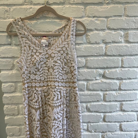 BHLDN Yoana Baraschi Embroidered Dress Sheath - Size 0 - Picture 1 of 3